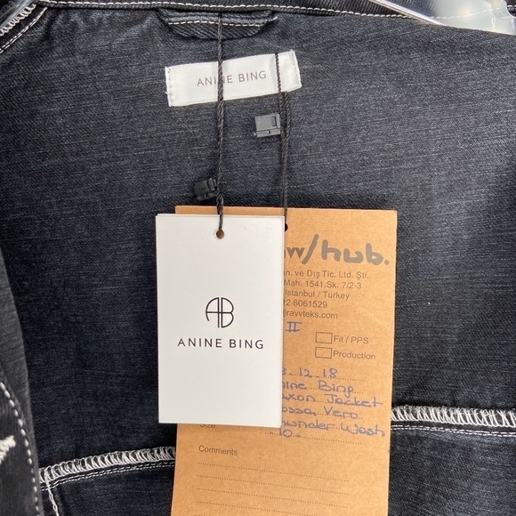 ANINE BING | Black Denim Jacket NWT - Picture 8 of 8
